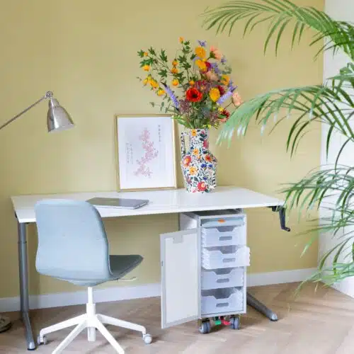 New white 72cm half-size aircraft furniture trolley